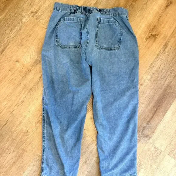 Old Navy High Rise OG Chino Denim Jeans Medium Wash Size M - Picture 7 of 7